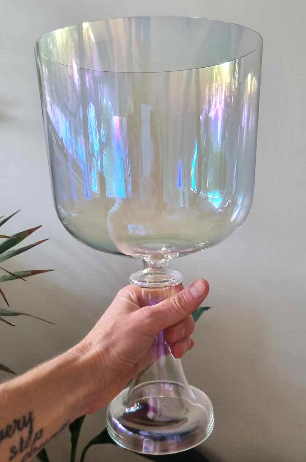 Cosmic Light Chalice - Handheld Crystal Singing Bowl