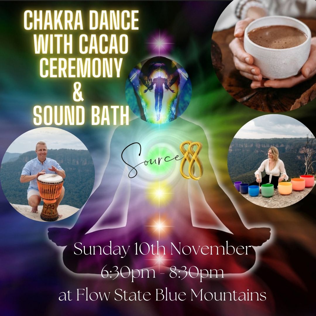 Chakra Dance with Cacao Ceremony & Crystal Bowl Sound Bath, Blue Mountains, November 10th